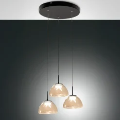 Fabas Luce Lucille LED Pendelleuchte, 3-flg.