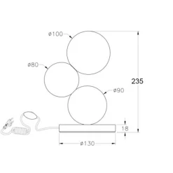 Fabas Luce Micky Tischleuchte