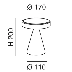 Fabas Luce Neutra 3386-34 LED Tischleuchte