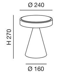 Fabas Luce Neutra 3386-35 LED Tischleuchte