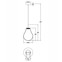 Fabas Luce Noa LED Pendelleuchte