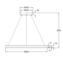 Fabas Luce Palau LED Pendelleuchte