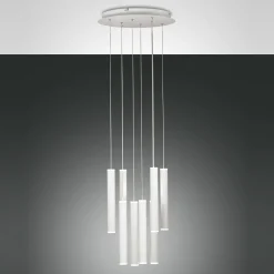 Fabas Luce Prado LED Pendelleuchte, 8-flg., mit Rondell