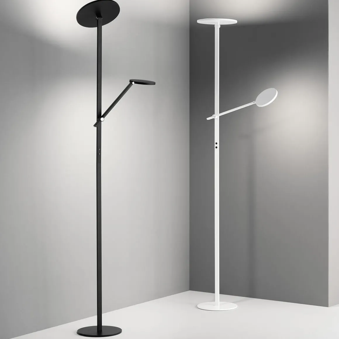 Fabas Luce Regina LED Stehleuchte mit Lesearm