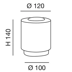 Fabas Luce Simi LED Tischleuchte