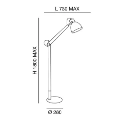 Fabas Luce Sveva Leseleuchte
