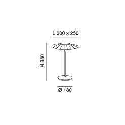 Fabas Luce Vela LED Tischleuchte
