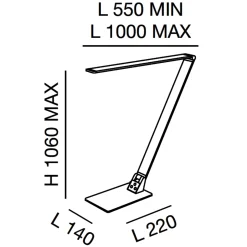 Fabas Luce Wasp LED Tischleuchte