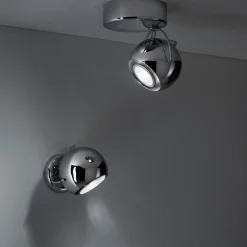 Fabbian Beluga Steel WandDeckenleuchte