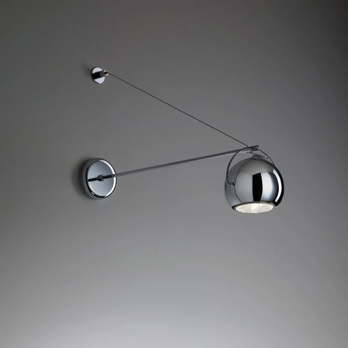 Fabbian Beluga Steel Wandleuchte