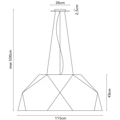 Fabbian Crio Pendelleuchte, Ø: 115 cm