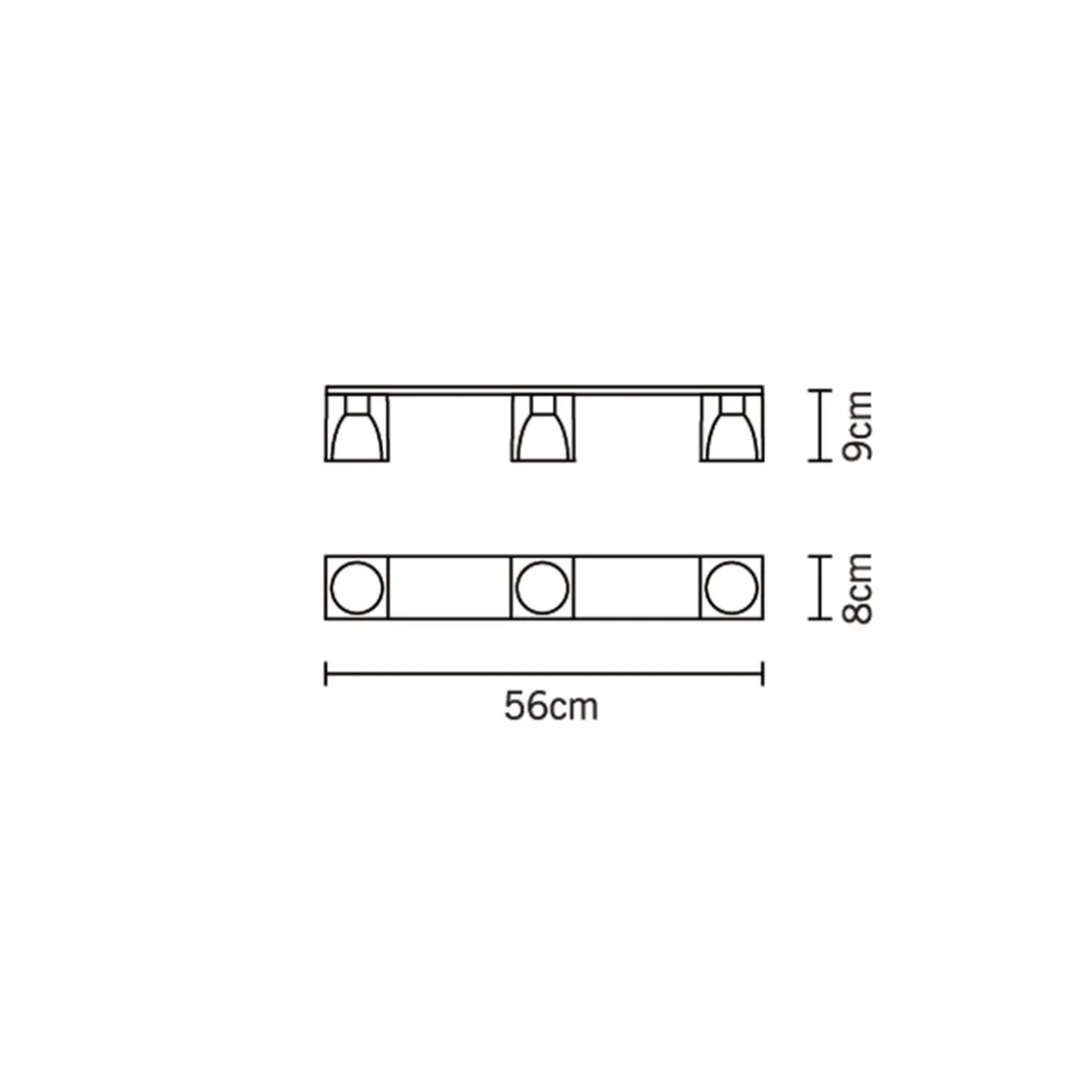 Fabbian Cubetto Deckenleuchte, 3-flg.