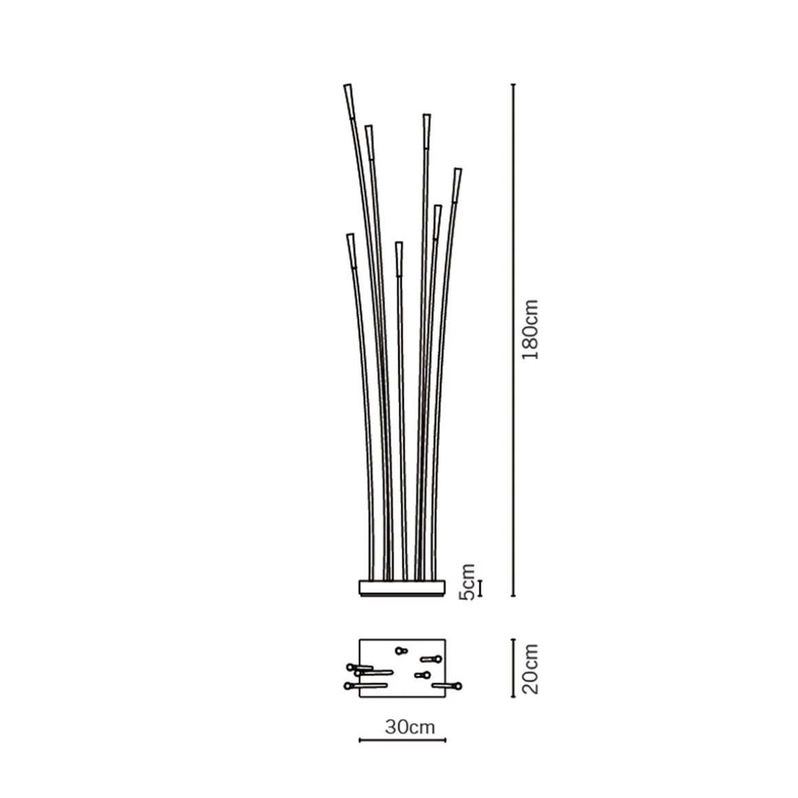 Fabbian Giunco LED Stehleuchte