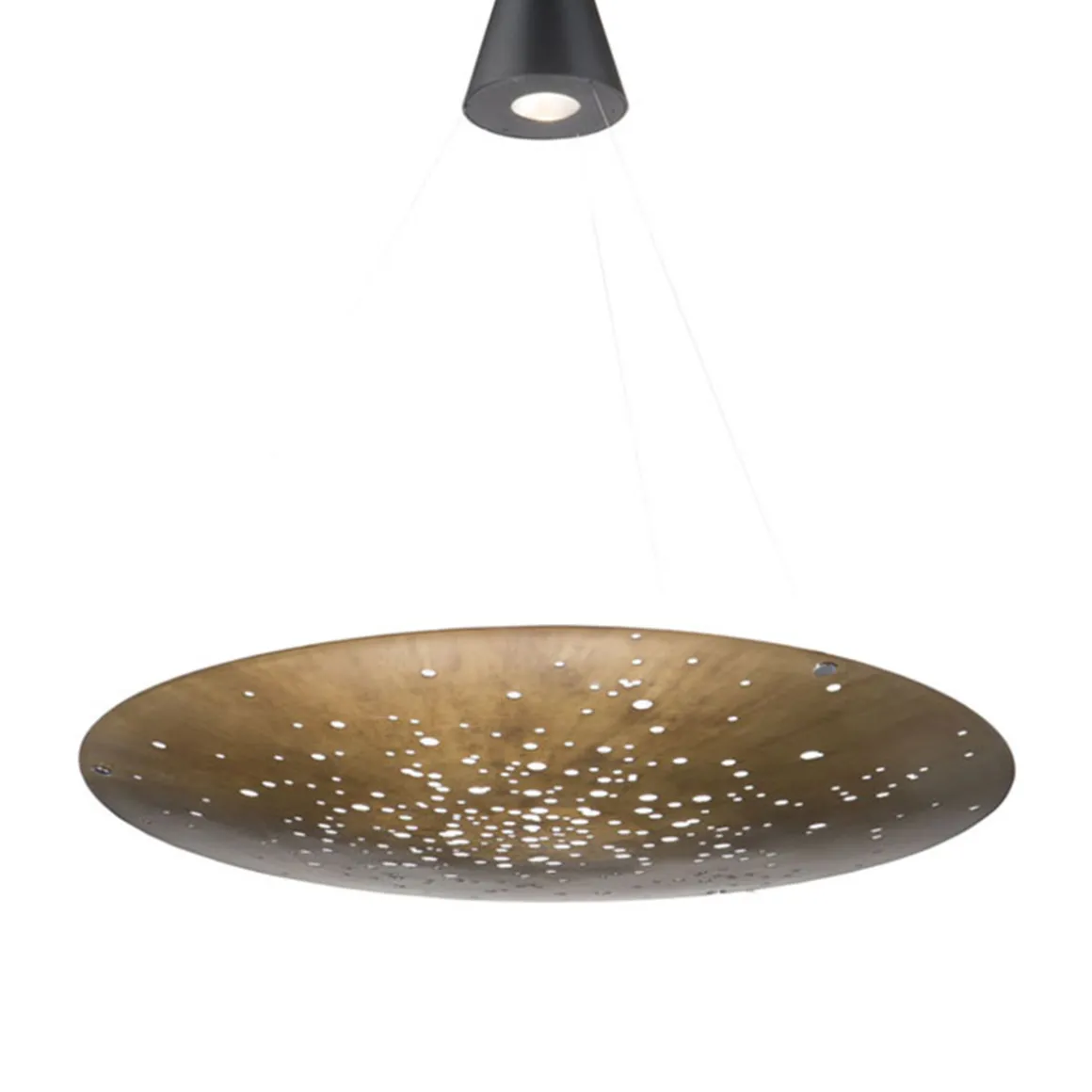 Fabbian Lens Pendelleuchte, 1-flg., Ø: 90 cm