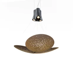 Fabbian Lens Pendelleuchte, 3-flg., Ø: 60 cm