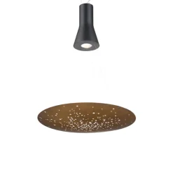 Fabbian Lens Pendelleuchte, 1-flg., Ø: 60 cm