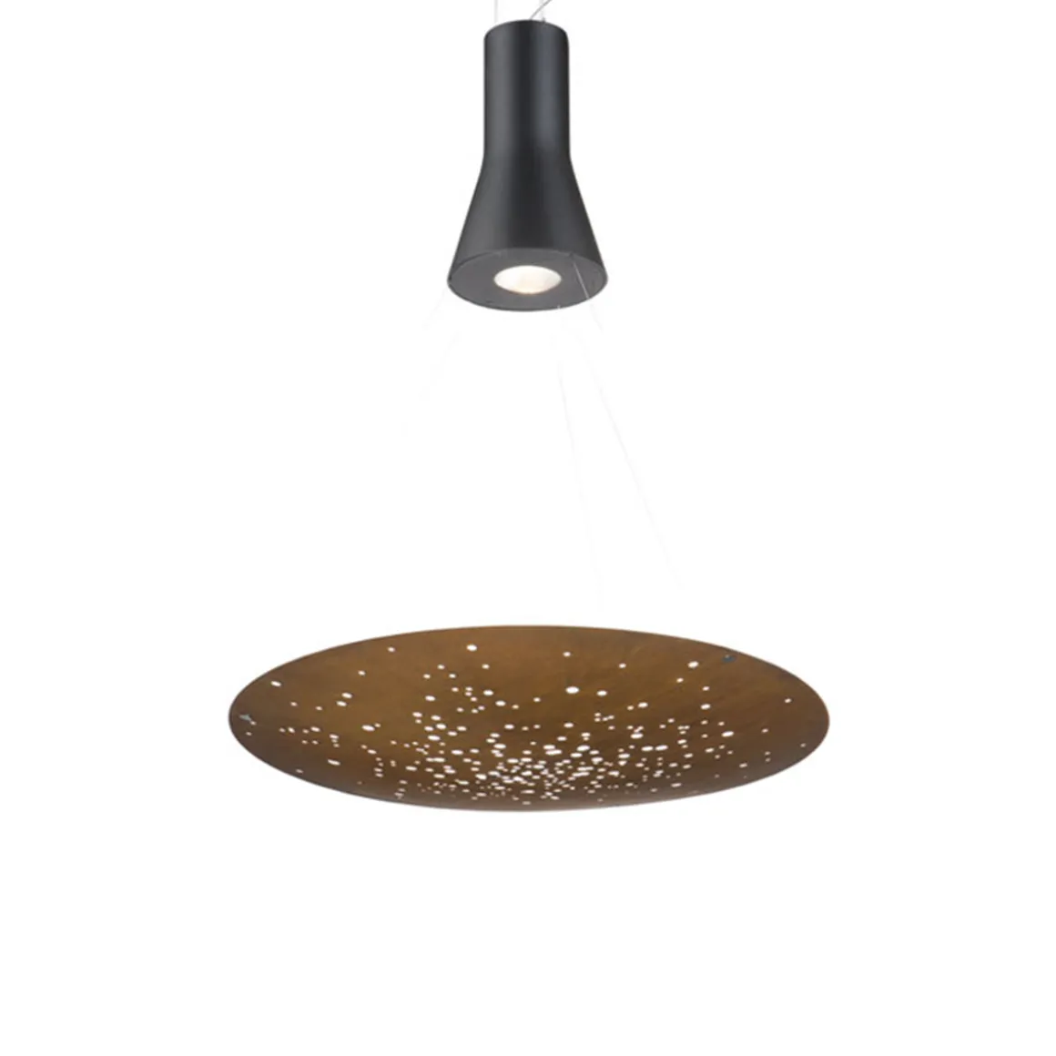 Fabbian Lens Pendelleuchte, 1-flg., Ø: 60 cm