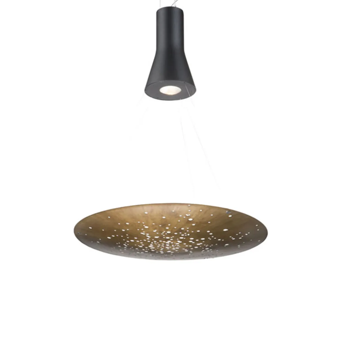 Fabbian Lens Pendelleuchte, 1-flg., Ø: 60 cm