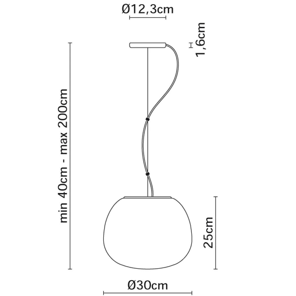 Fabbian Lumi Mochi Pendelleuchte