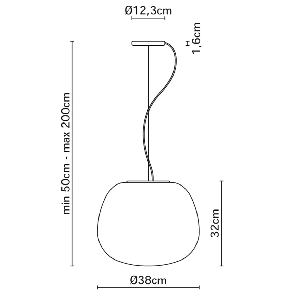 Fabbian Lumi Mochi Pendelleuchte