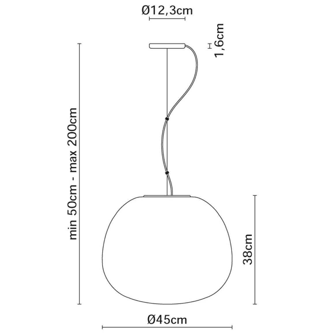 Fabbian Lumi Mochi Pendelleuchte
