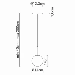 Fabbian Lumi Sfera Pendelleuchte