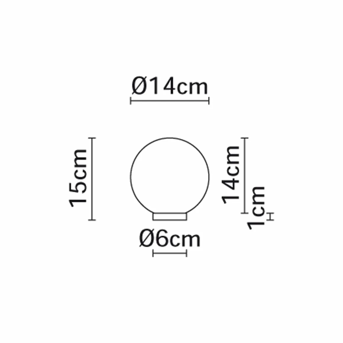 Fabbian Lumi Sfera WandDeckenleuchte