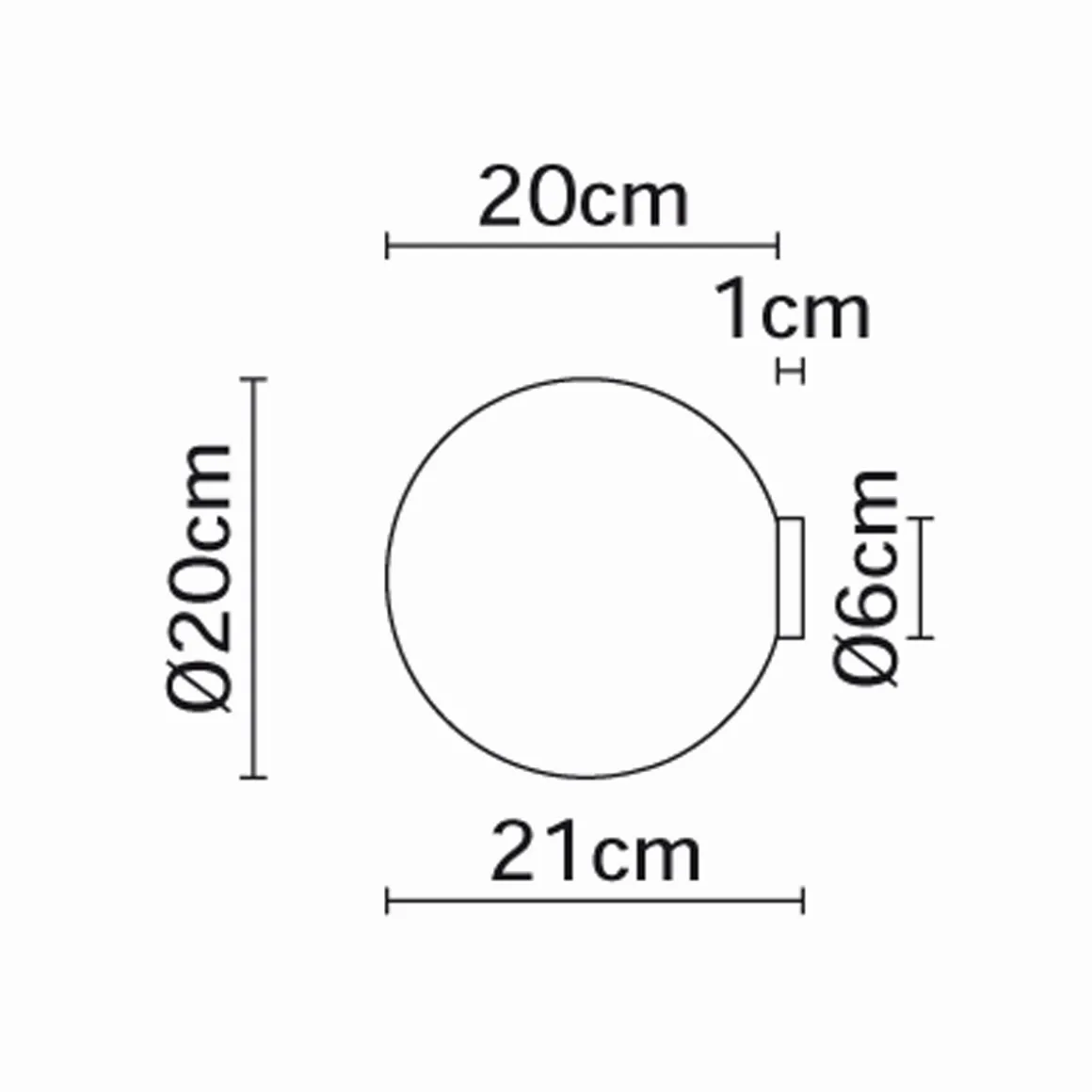 Fabbian Lumi Sfera WandDeckenleuchte