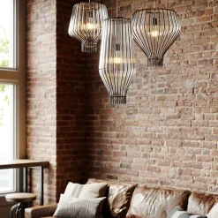 Fabbian Saya Pendelleuchte, transparent, Ø: 48 cm