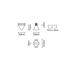 Fabbian Tripla Deckeneinbauleuchte