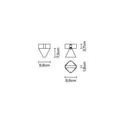 Fabbian Tripla Deckenleuchte