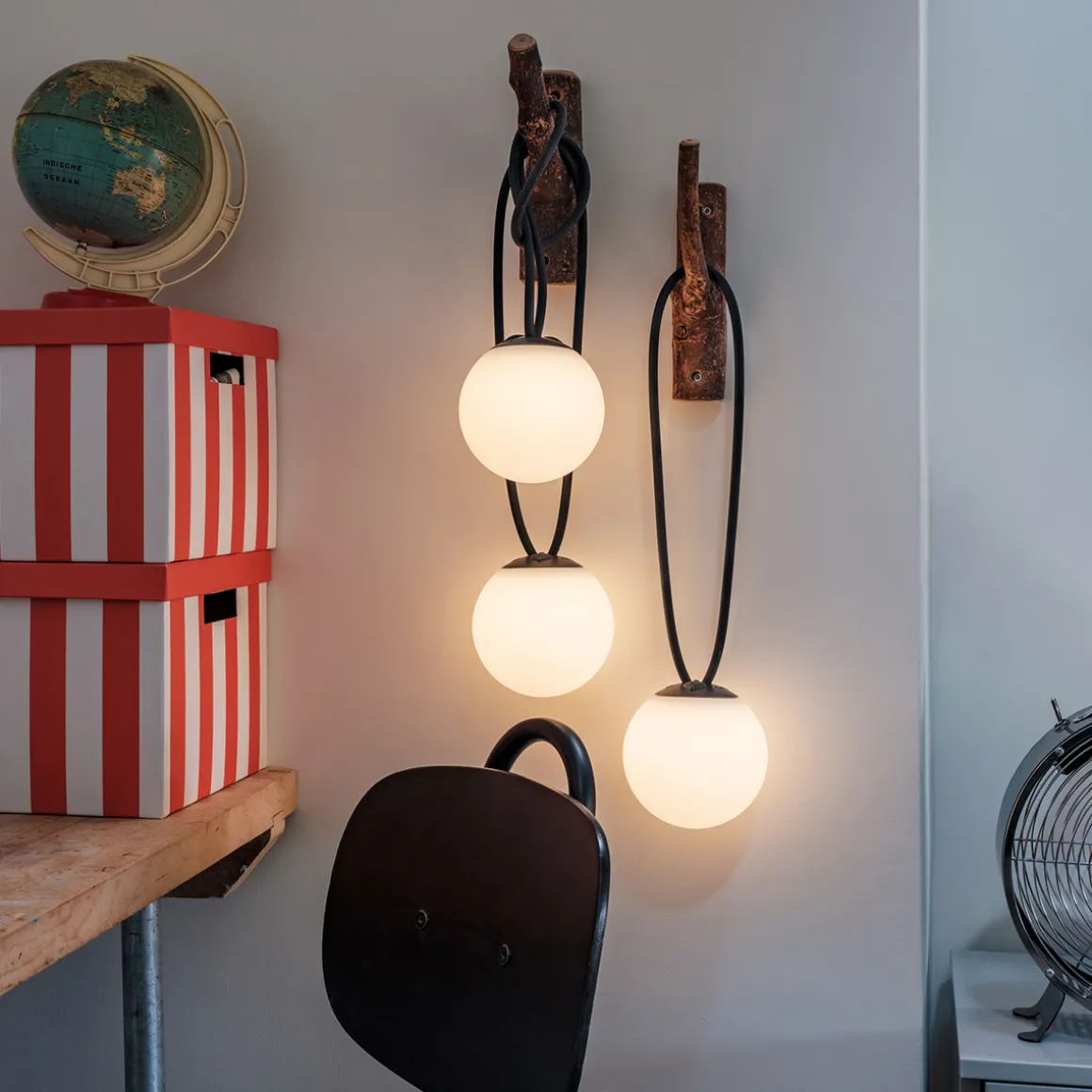 Fatboy Bolleke Mini LED Akku-Pendelleuchte, 3er-Set