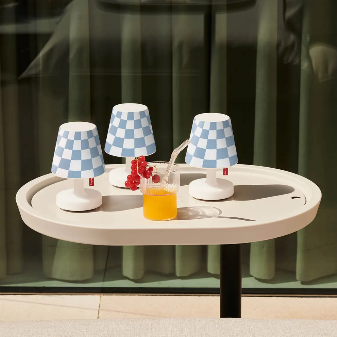 Fatboy Edison the Mini LED Akkuleuchte, 3er-Set, mit Mini Cappie Set Wave Ground