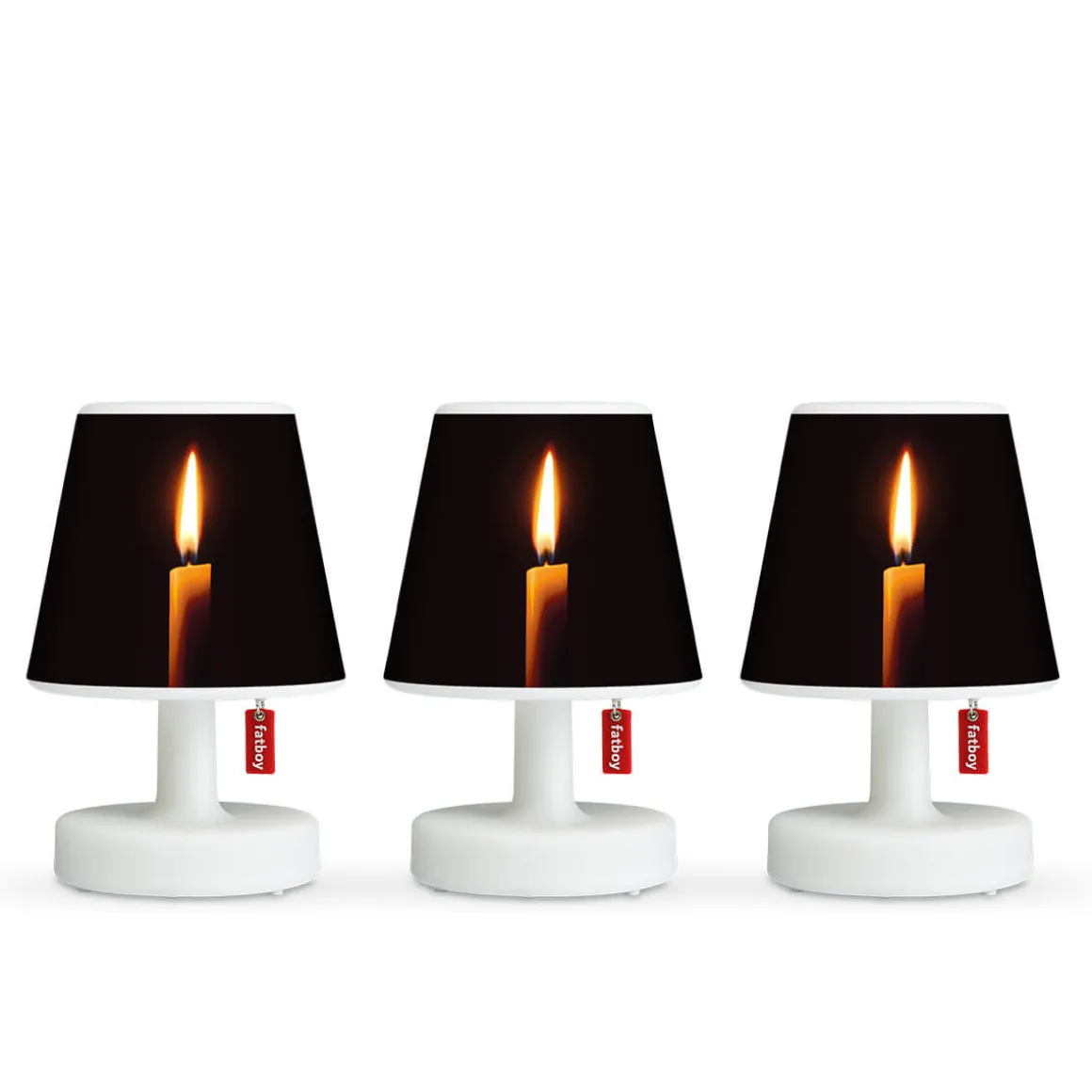 Fatboy Edison the Mini LED Akkuleuchte, 3er-Set, mit Mini Cappie Set Candle Light