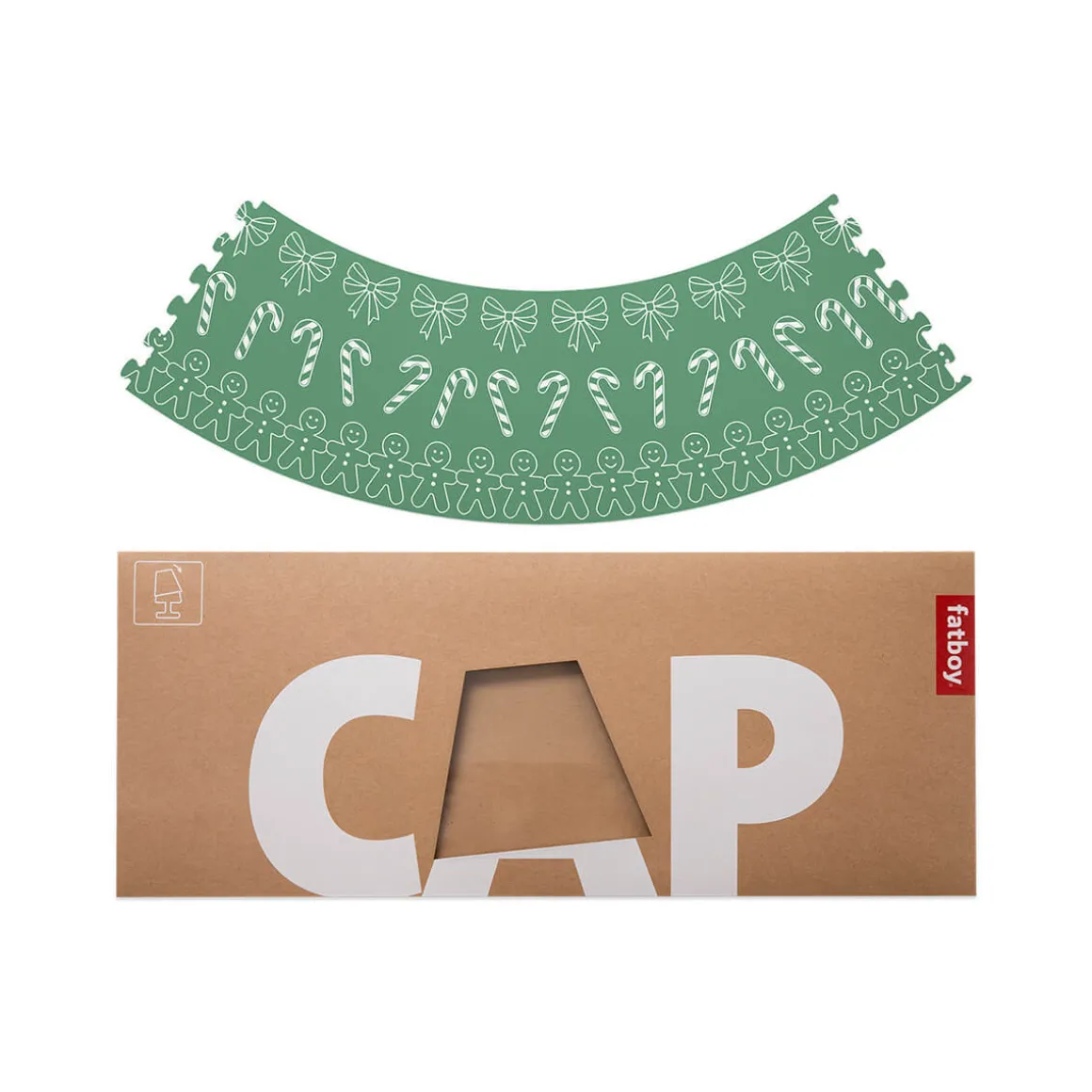 Fatboy Edison the Petit LED Akkuleuchte mit X-mas Cooper Cappie Greenmas