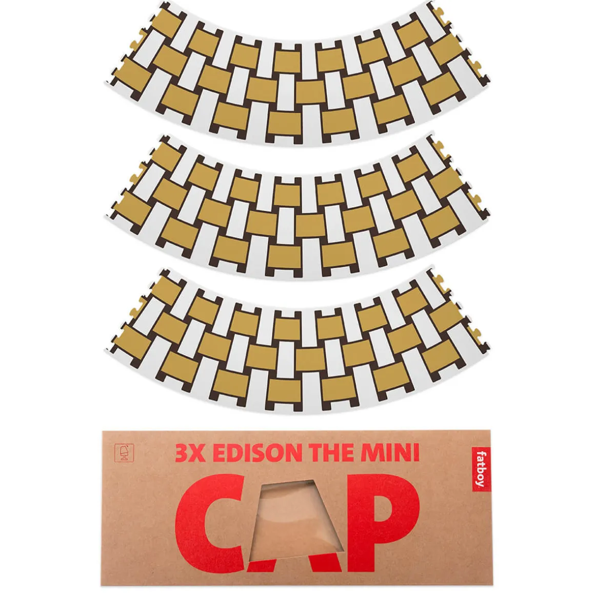 Fatboy Mini Cappie Basket Weave, 3er-Set, für Edison the Mini, Auslaufmodell