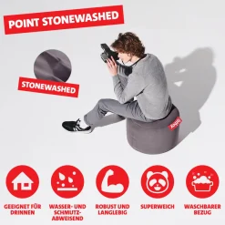 Fatboy Point Stonewashed Hocker