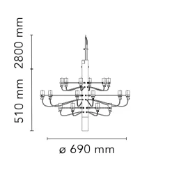 Flos 2097/18 Pendelleuchte, Rückläufer