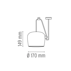 Flos Aim LED Pendelleuchte, 5-flg.