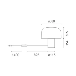 Flos Bellhop Glass T Tischleuchte