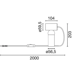 Flos Bilboquet Tischleuchte