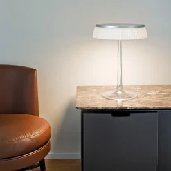 Flos Bon Jour Tischleuchte, Chrom matt