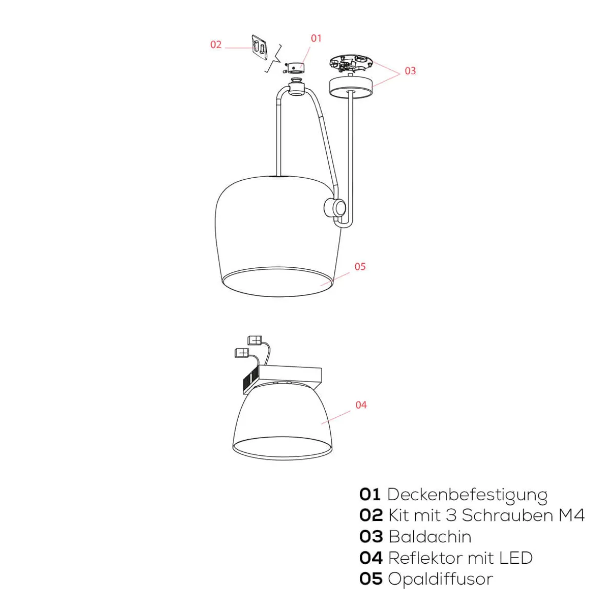Flos Ersatzteile Aim Small Baldachin