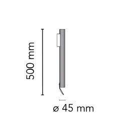 Flos Flauta H500 Riga LED Wandleuchte