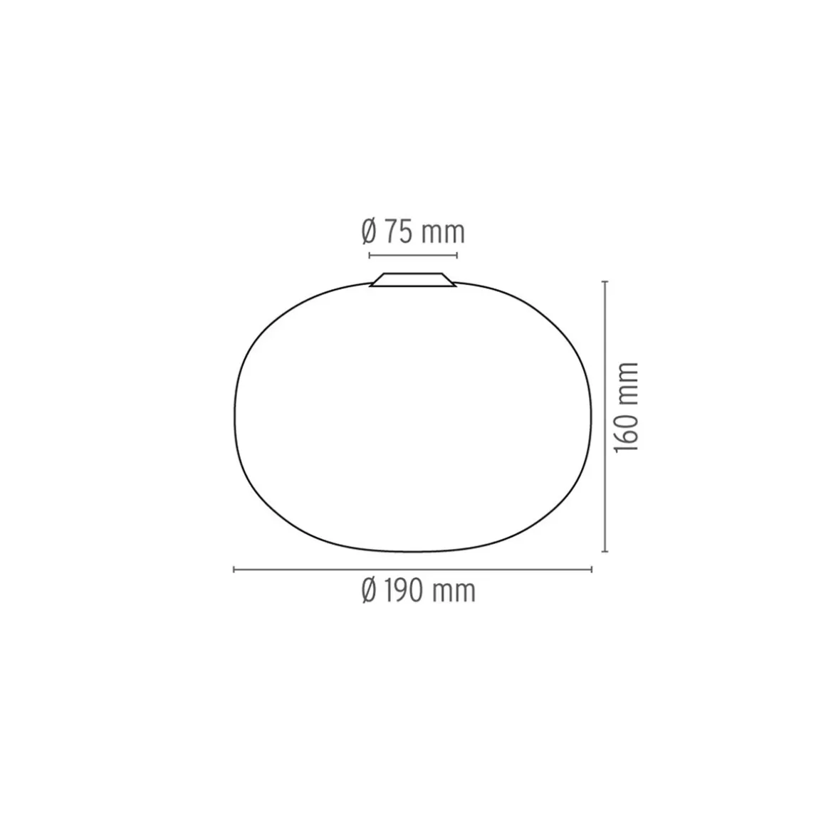 Flos Glo-Ball C/W Zero Wand- / Deckenleuchte