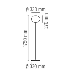 Flos Glo-Ball F2 Stehleuchte
