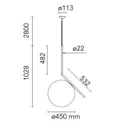 Flos IC S3 Pendelleuchte