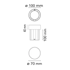 Flos Last Order Fluted LED Akkuleuchte