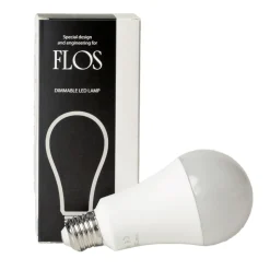 Flos LED Lampe E27 opal, 25 W, 2700 K, dimmbar