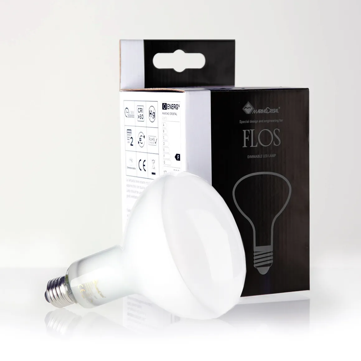 Flos LED Reflektor E27 matt, 12 W, 2700 K, dimmbar